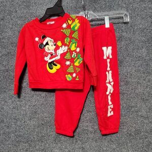 Vintage Mickeys Stuff For Kids Size 2T Minnie 2 Piece Sweatshirt Sweatpants Set